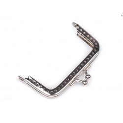 Taschenrahmen Rahmen für Geldbörsen 4 x 7,5cm silber